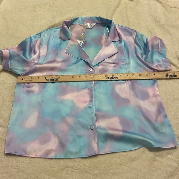 Primark nwt pink blue pajama top - Picture 9 of 10